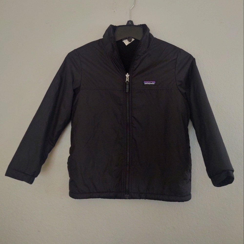 Patagonia Reversible Insulated Jacket Coat Full Zip Black Small 7 / 8